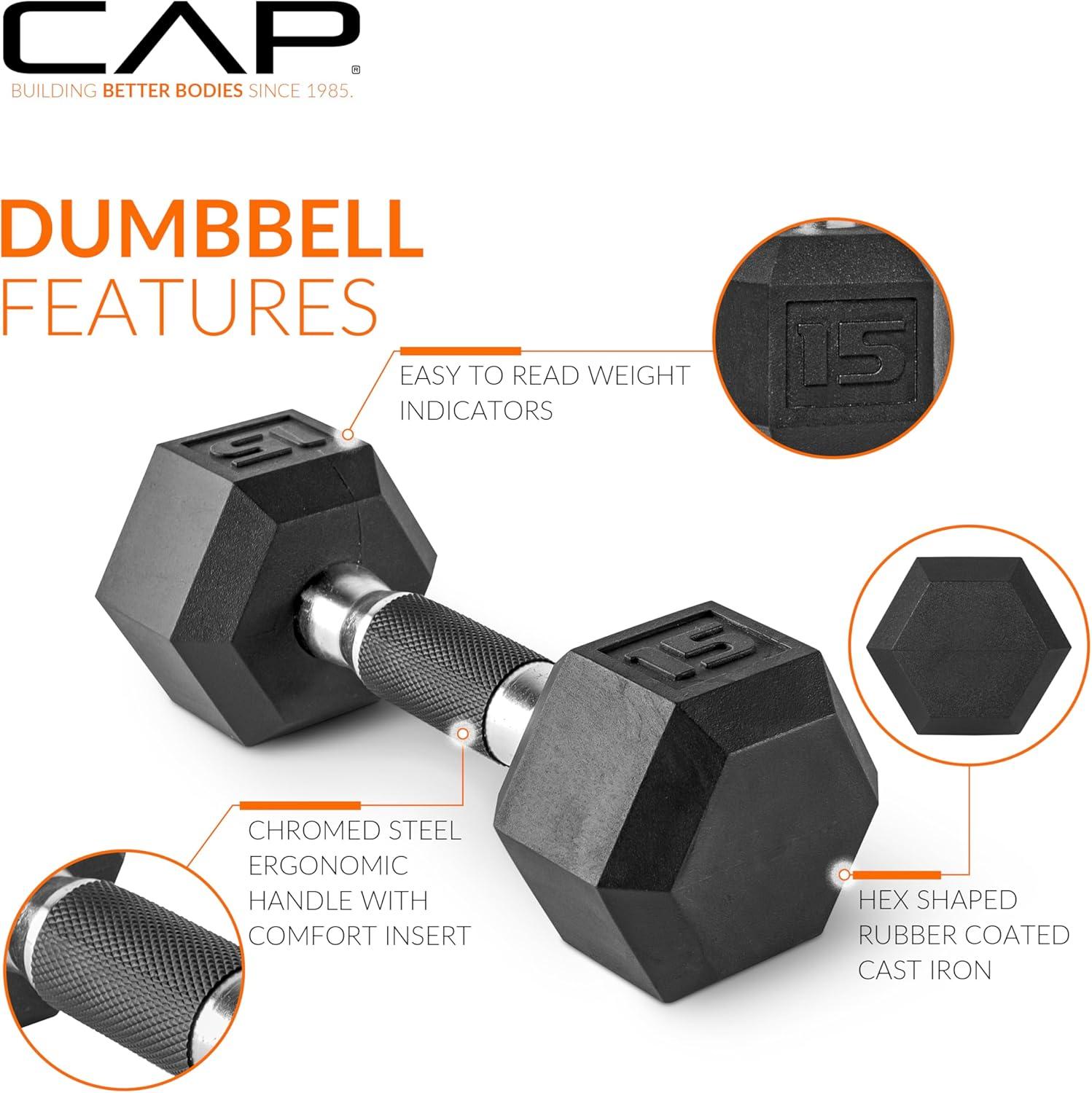 image:imageCAP Barbell 150 LB Coated Hex Dumbbell Weight Set with Vertical Rack Multiple OptionsBlue Rack