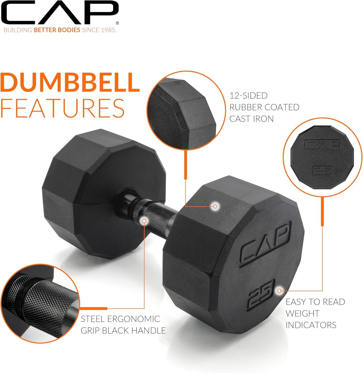 image:imageCAP Barbell 150 LB Coated Hex Dumbbell Weight Set with Vertical Rack Multiple OptionsBlue Rack