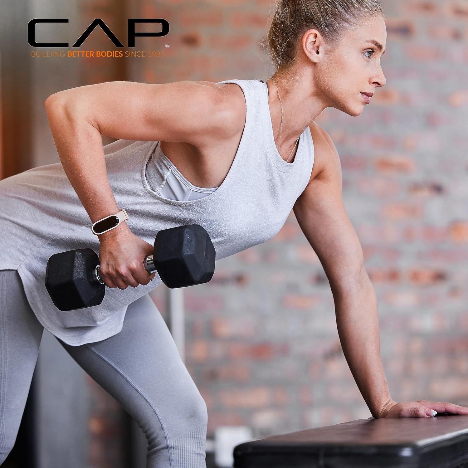image:imageCAP Barbell 150 LB Coated Hex Dumbbell Weight Set with Vertical Rack Multiple OptionsOrange Rack