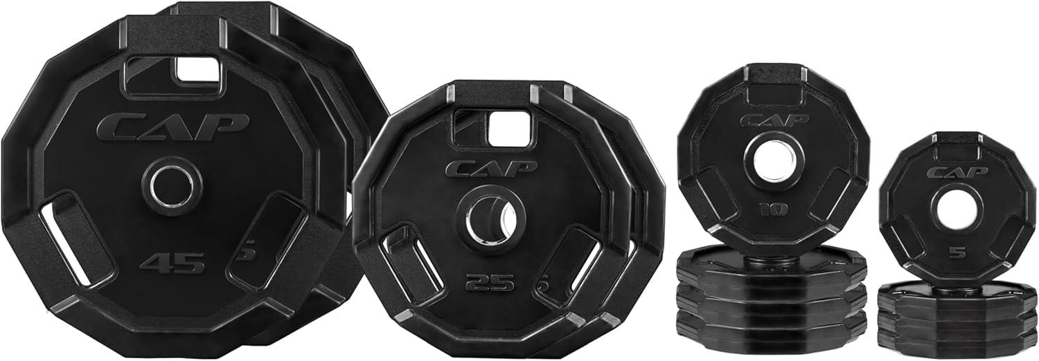 image:imageCAP Barbell 2Inch Olympic Cast Iron Plate Weight Set 75285 lbs Multiple OptionsPRO