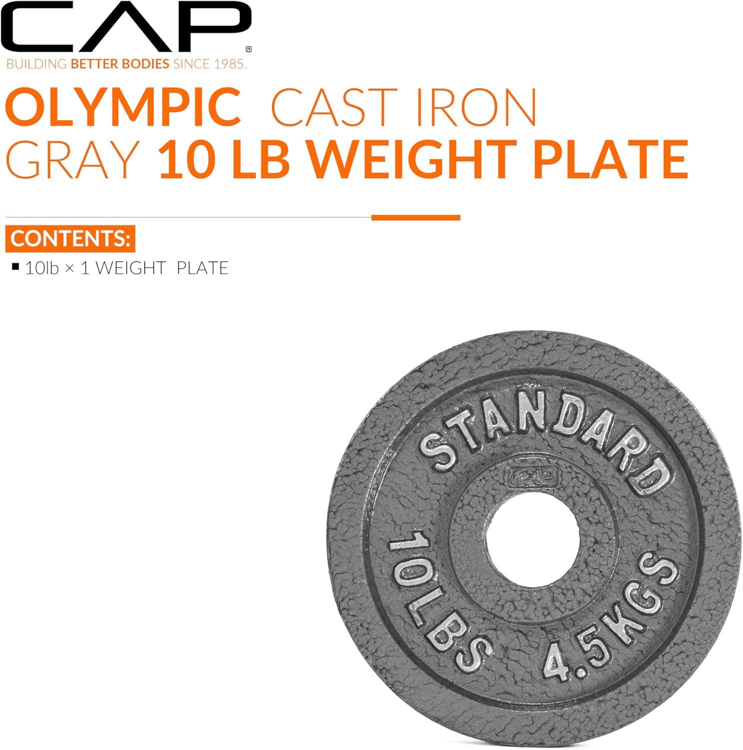 image:imageCAP Barbell 2Inch Olympic Weight Plate Multiple OptionsClassic Grey