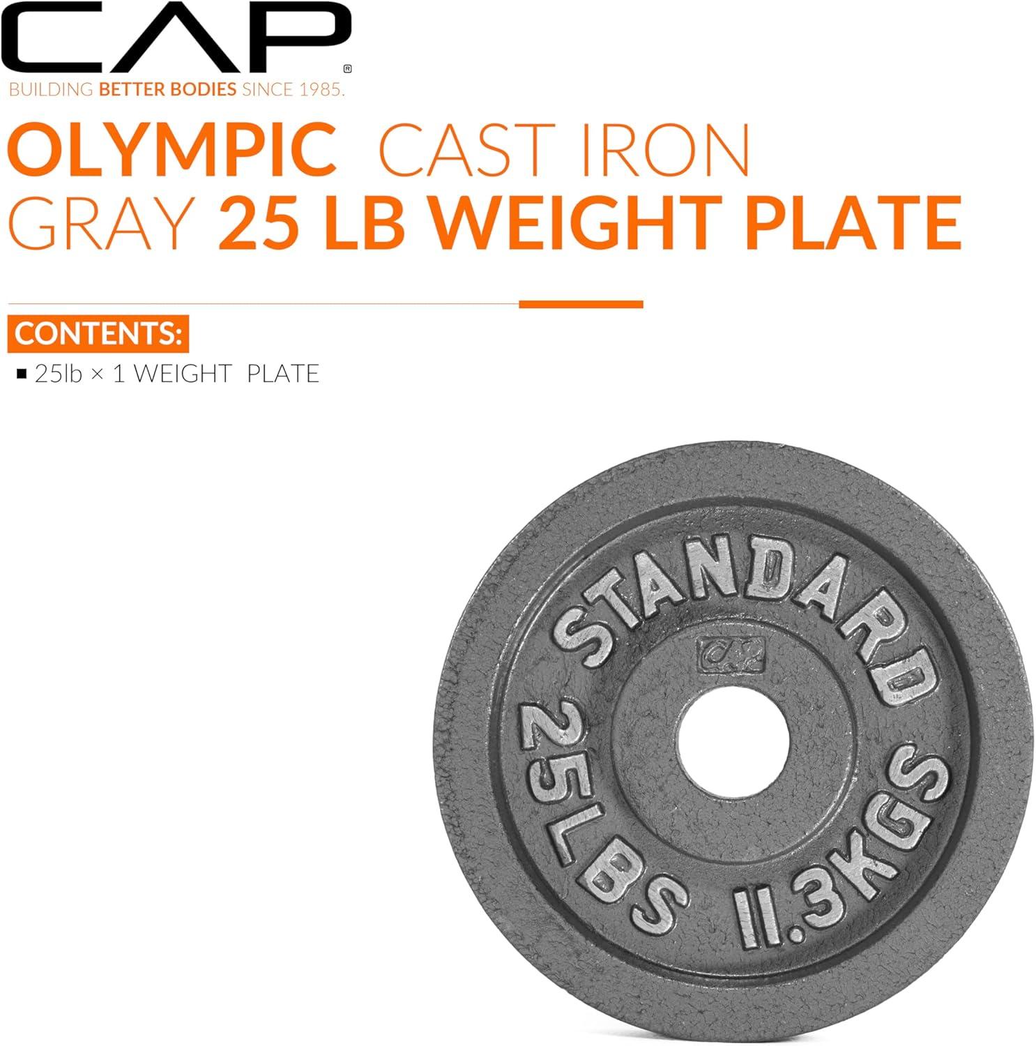 image:imageCAP Barbell 2Inch Olympic Weight Plate Multiple OptionsClassic Grey