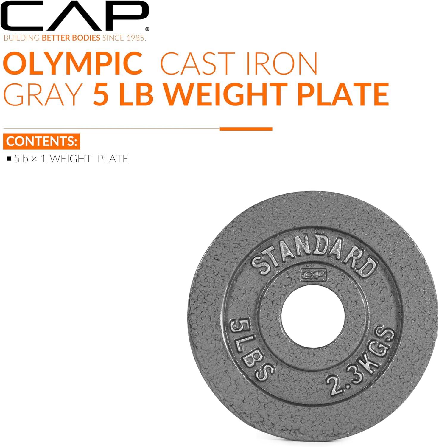 image:imageCAP Barbell 2Inch Olympic Weight Plate Multiple OptionsClassic Grey