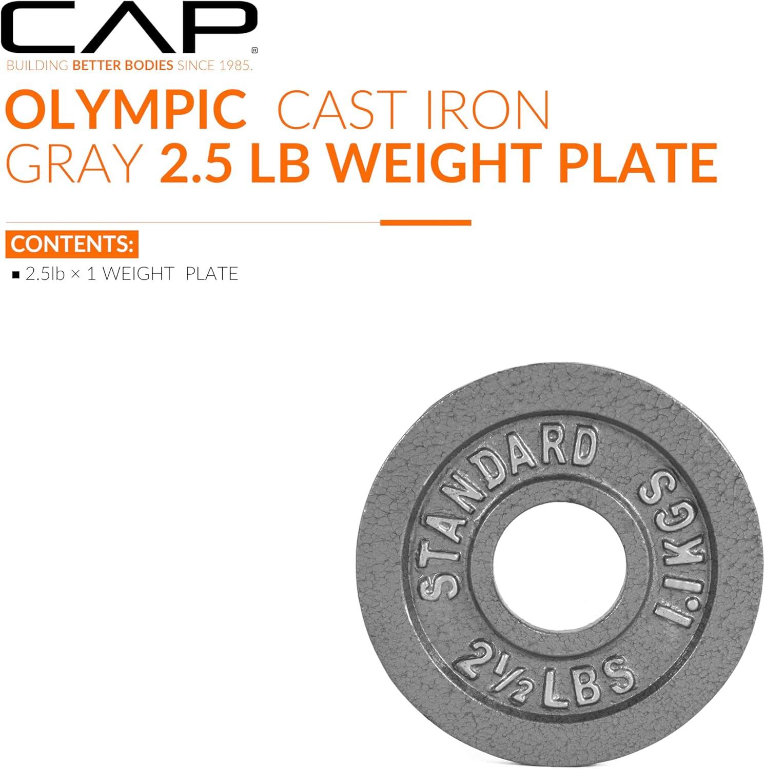 image:imageCAP Barbell 2Inch Olympic Weight Plate Multiple OptionsClassic Grey