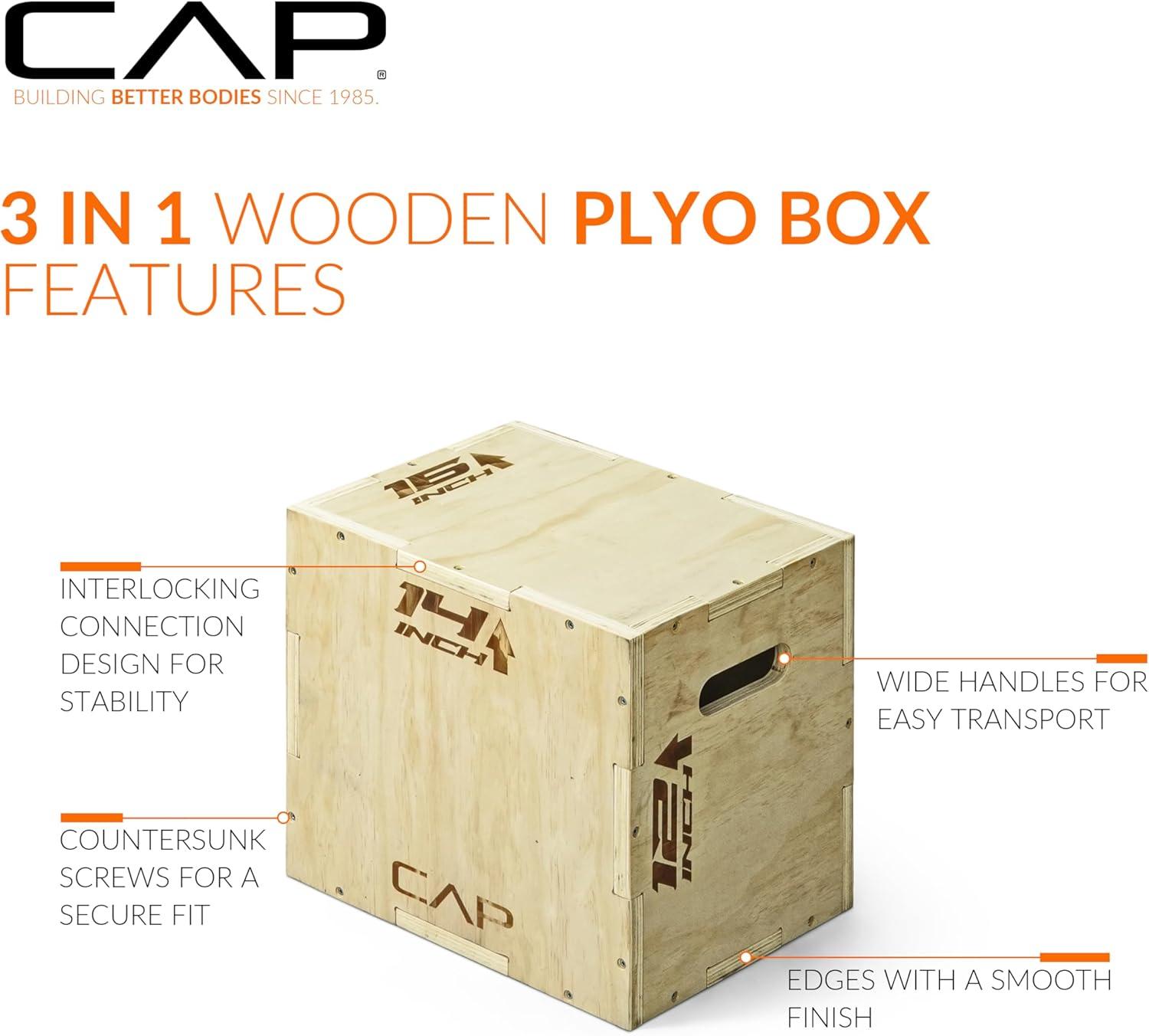 image:imageCAP Barbell 3in1 Plyometric Box Multiple Styles and SizesWOOD