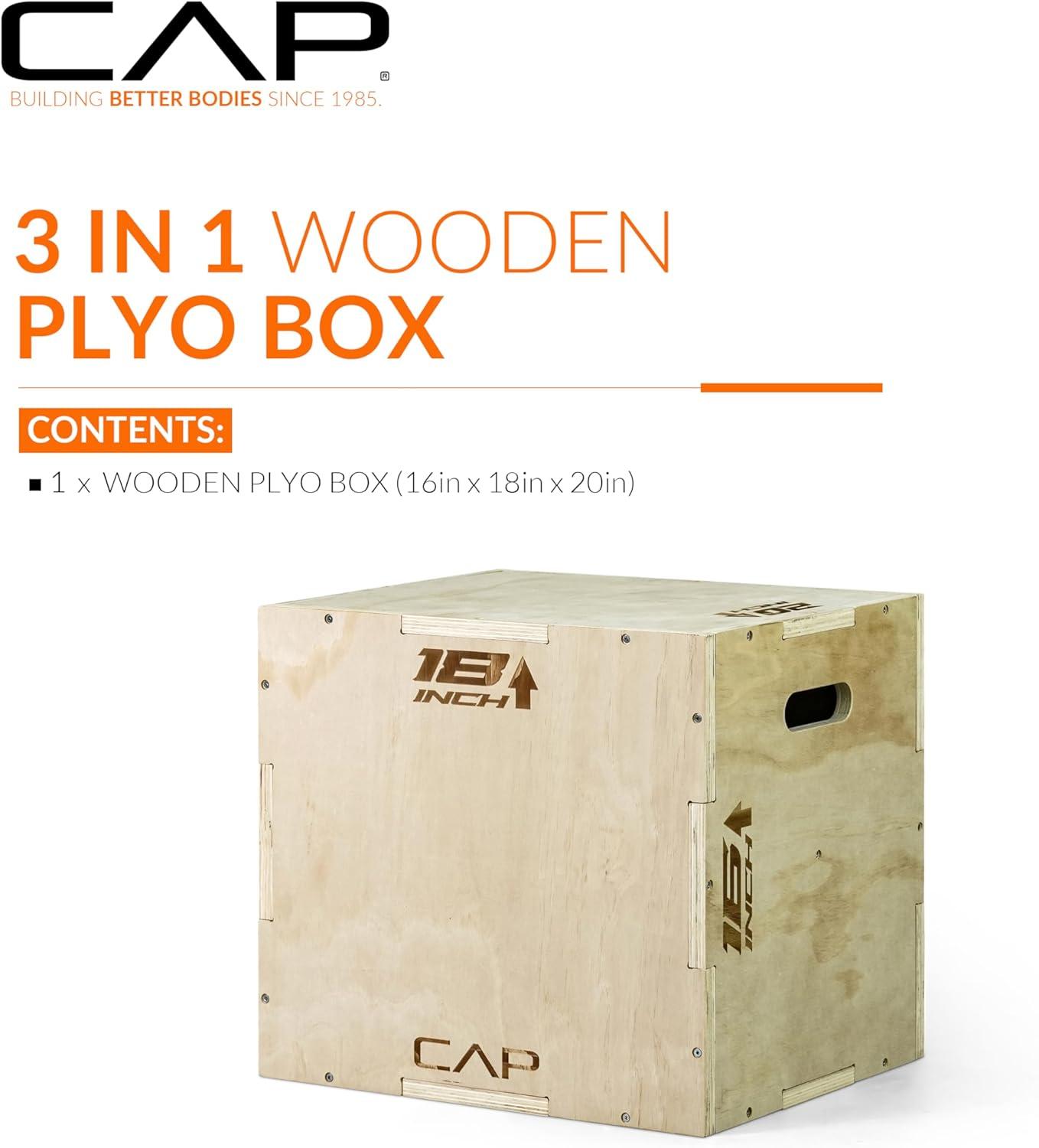 image:imageCAP Barbell 3in1 Plyometric Box Multiple Styles and SizesWOOD