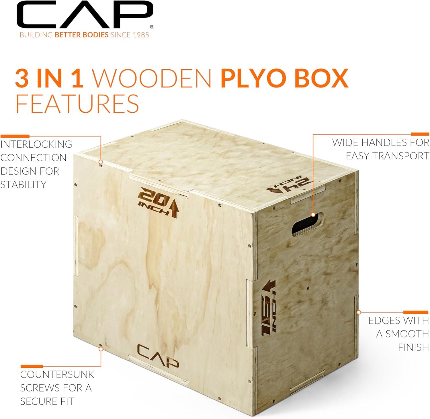 image:imageCAP Barbell 3in1 Plyometric Box Multiple Styles and SizesWOOD