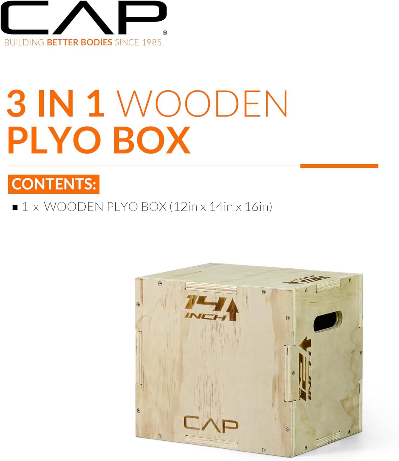 image:imageCAP Barbell 3in1 Plyometric Box Multiple Styles and SizesWOOD