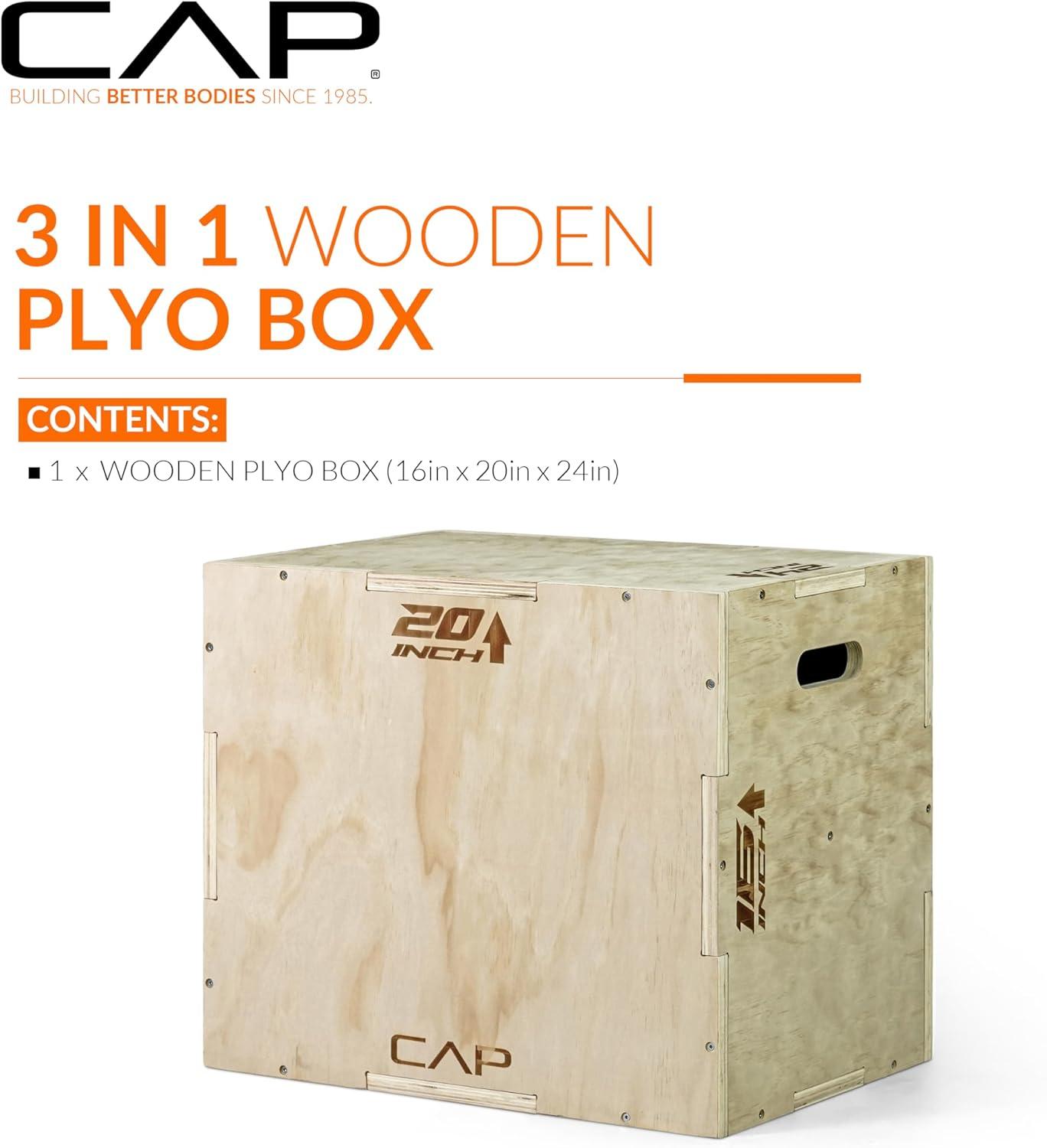 image:imageCAP Barbell 3in1 Plyometric Box Multiple Styles and SizesWOOD