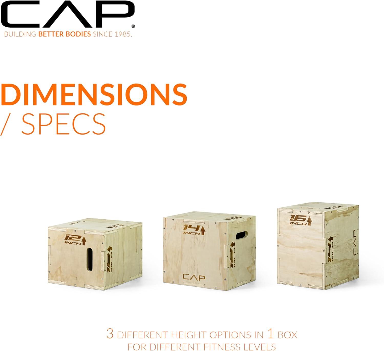 image:imageCAP Barbell 3in1 Plyometric Box Multiple Styles and SizesWOOD