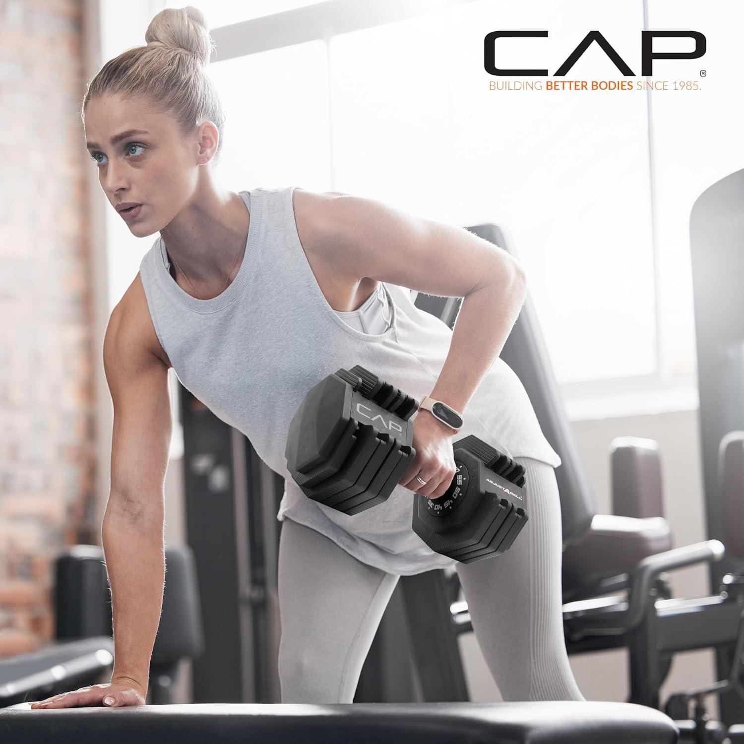 image:imageCAP Barbell ADJUSTABELL Adjustable 55 lb Hex Dumbbell Weights Singles amp Pairs Multiple Handle OptionsPair