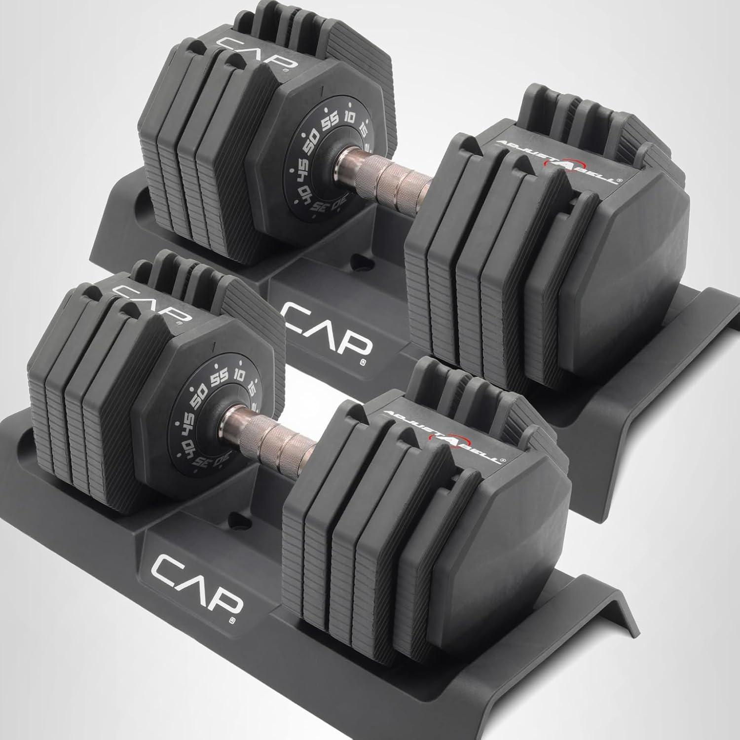 image:imageCAP Barbell ADJUSTABELL Adjustable 55 lb Hex Dumbbell Weights Singles amp Pairs Multiple Handle OptionsPair
