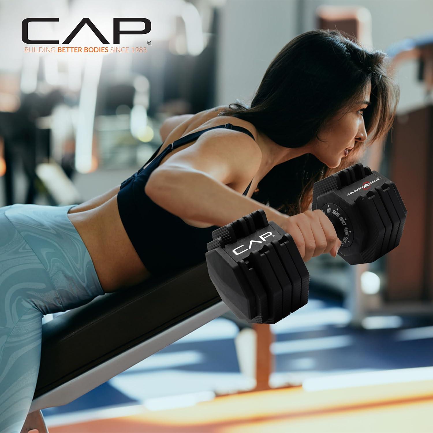 image:imageCAP Barbell ADJUSTABELL Adjustable 55 lb Hex Dumbbell Weights Singles amp Pairs Multiple Handle OptionsPair