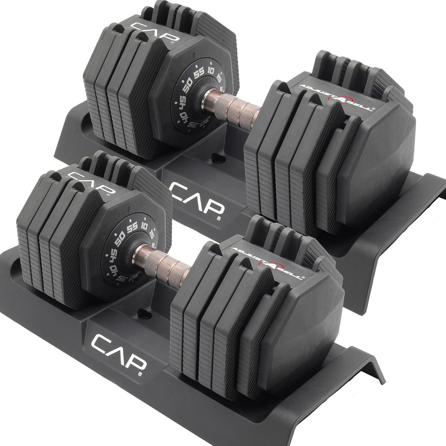 image:imageCAP Barbell ADJUSTABELL Adjustable 55 lb Hex Dumbbell Weights Singles amp Pairs Multiple Handle OptionsPair