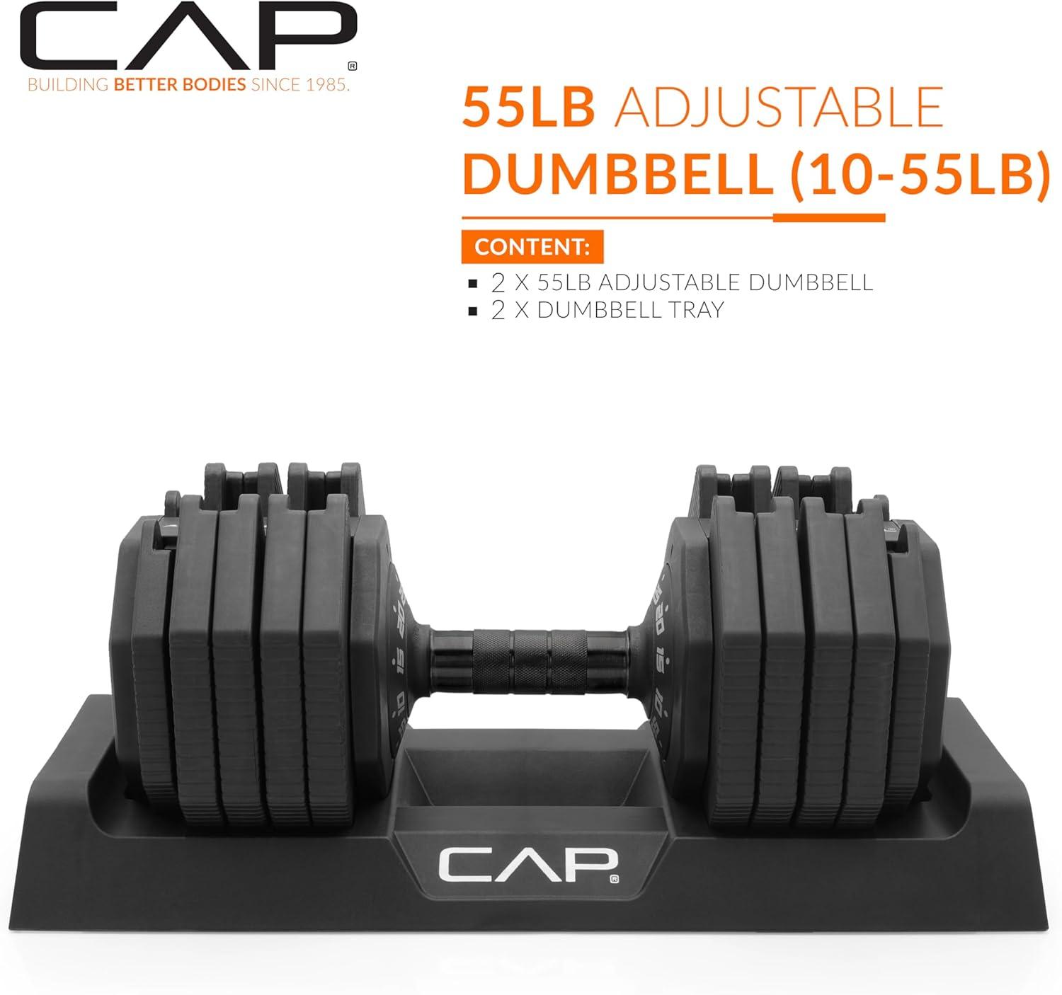 image:imageCAP Barbell ADJUSTABELL Adjustable 55 lb Hex Dumbbell Weights Singles amp Pairs Multiple Handle OptionsPair