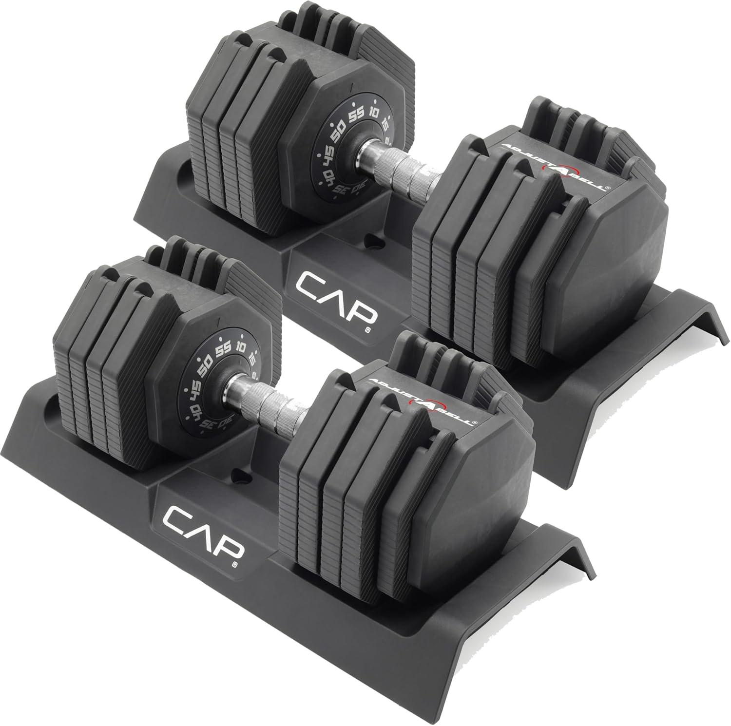 image:imageCAP Barbell ADJUSTABELL Adjustable 55 lb Hex Dumbbell Weights Singles amp Pairs Multiple Handle OptionsPair