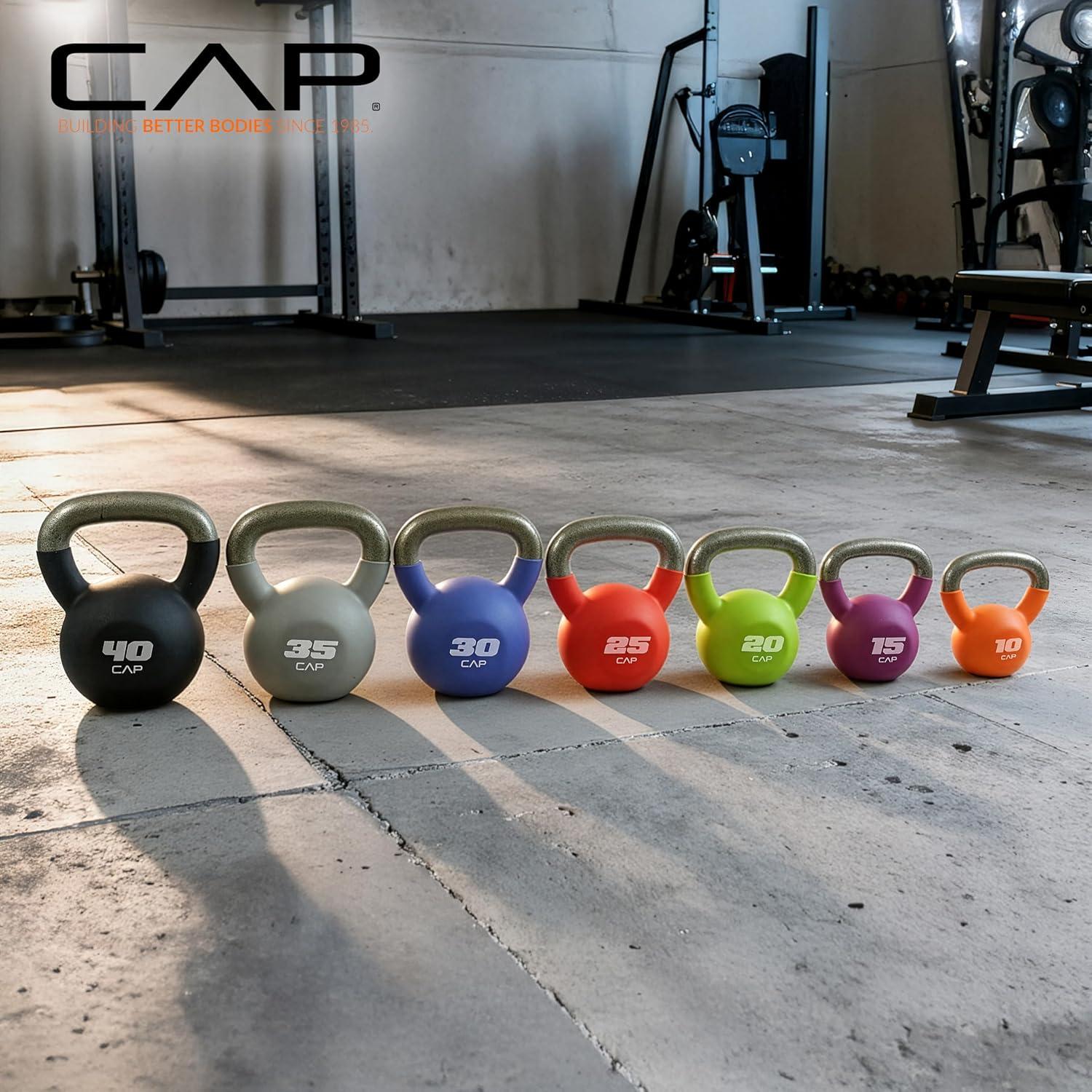 image:imageCAP Barbell Cast Iron Kettlebell Coated Options Singles and Sets Multiple Weight Choices10 pounds