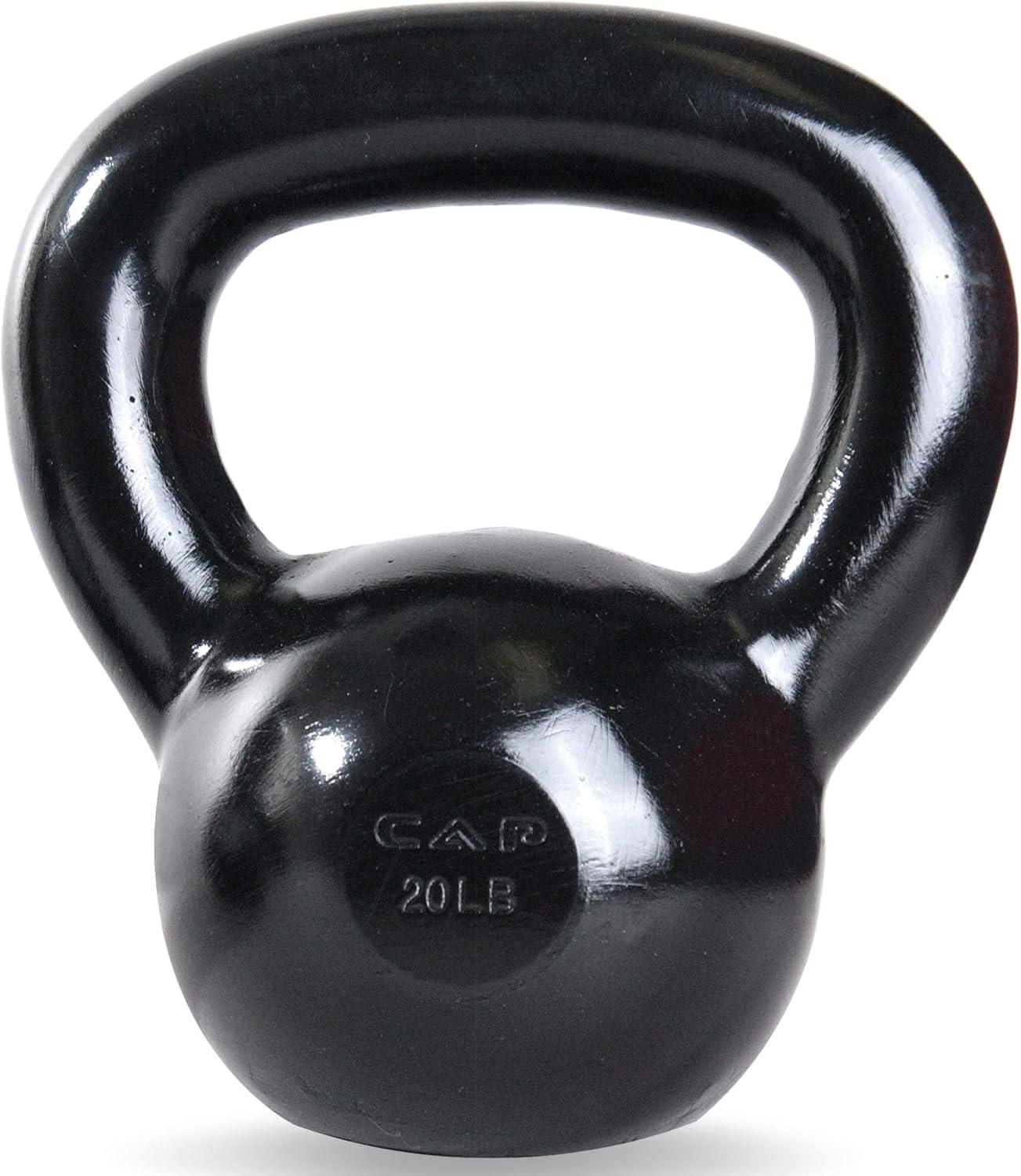 image:imageCAP Barbell Cast Iron Kettlebell Coated Options Singles and Sets Multiple Weight Choices20 pounds