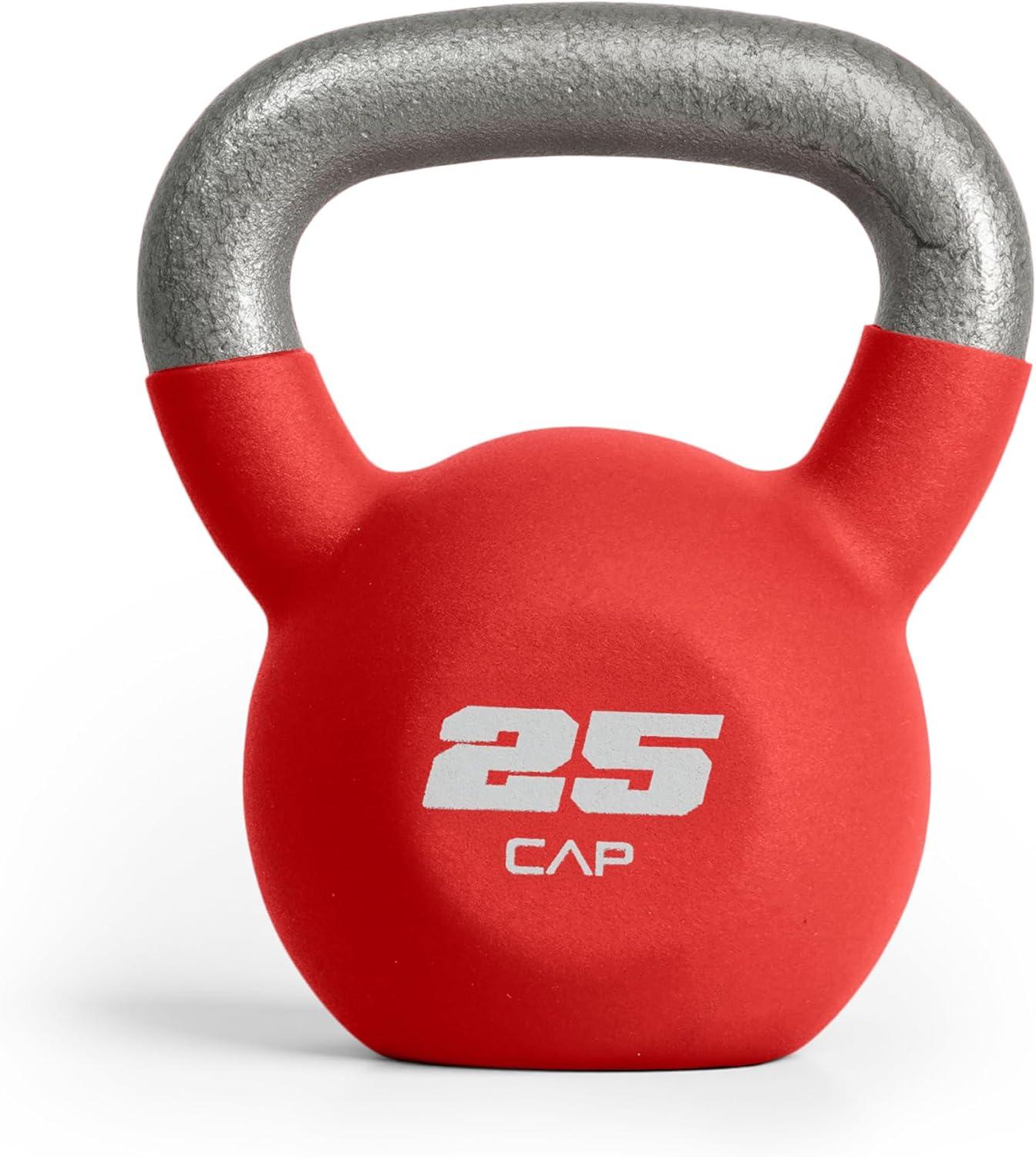 image:imageCAP Barbell Cast Iron Kettlebell Coated Options Singles and Sets Multiple Weight Choices25 pounds