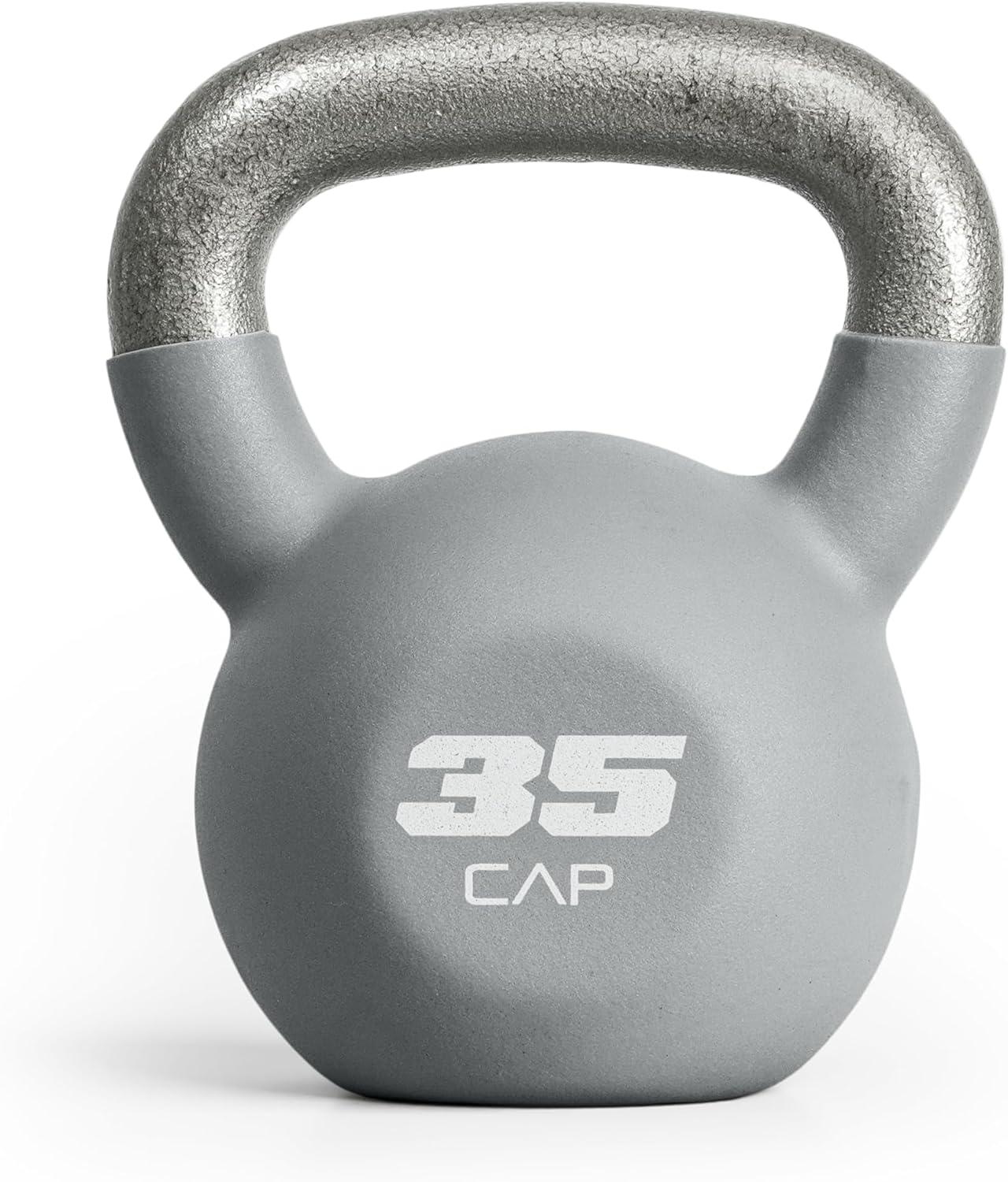 image:imageCAP Barbell Cast Iron Kettlebell Coated Options Singles and Sets Multiple Weight Choices35 pounds