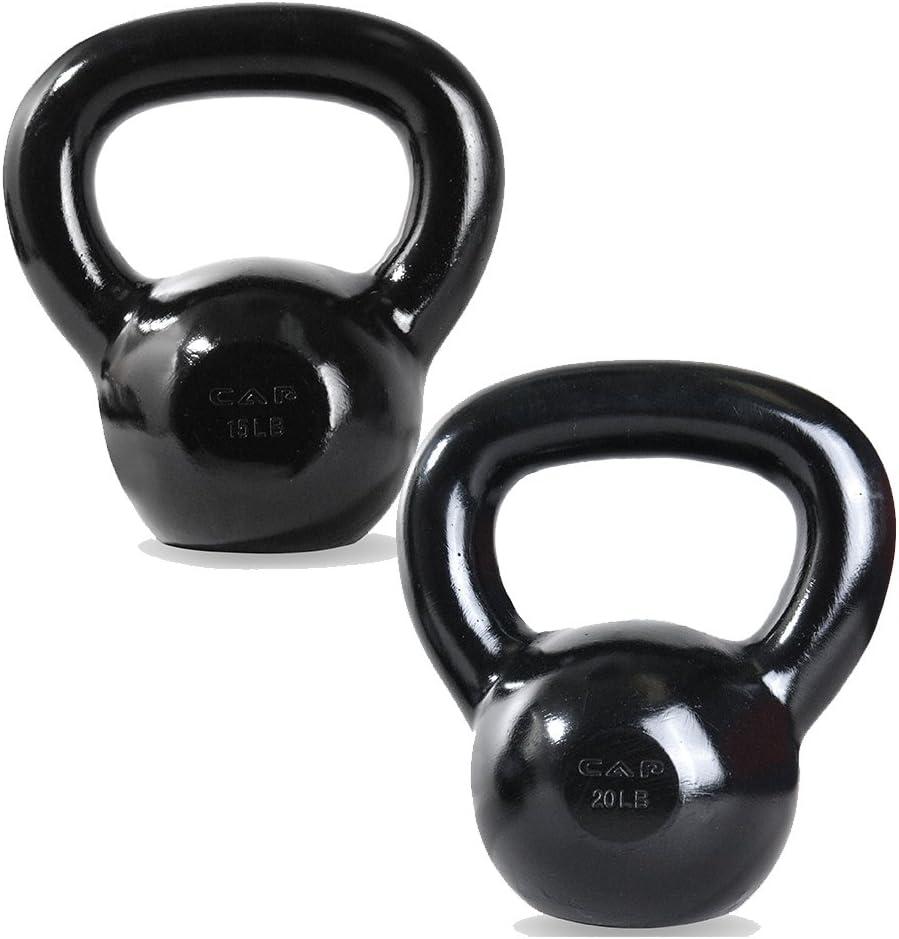 image:imageCAP Barbell Cast Iron Kettlebell Coated Options Singles and Sets Multiple Weight Choices35 pounds set