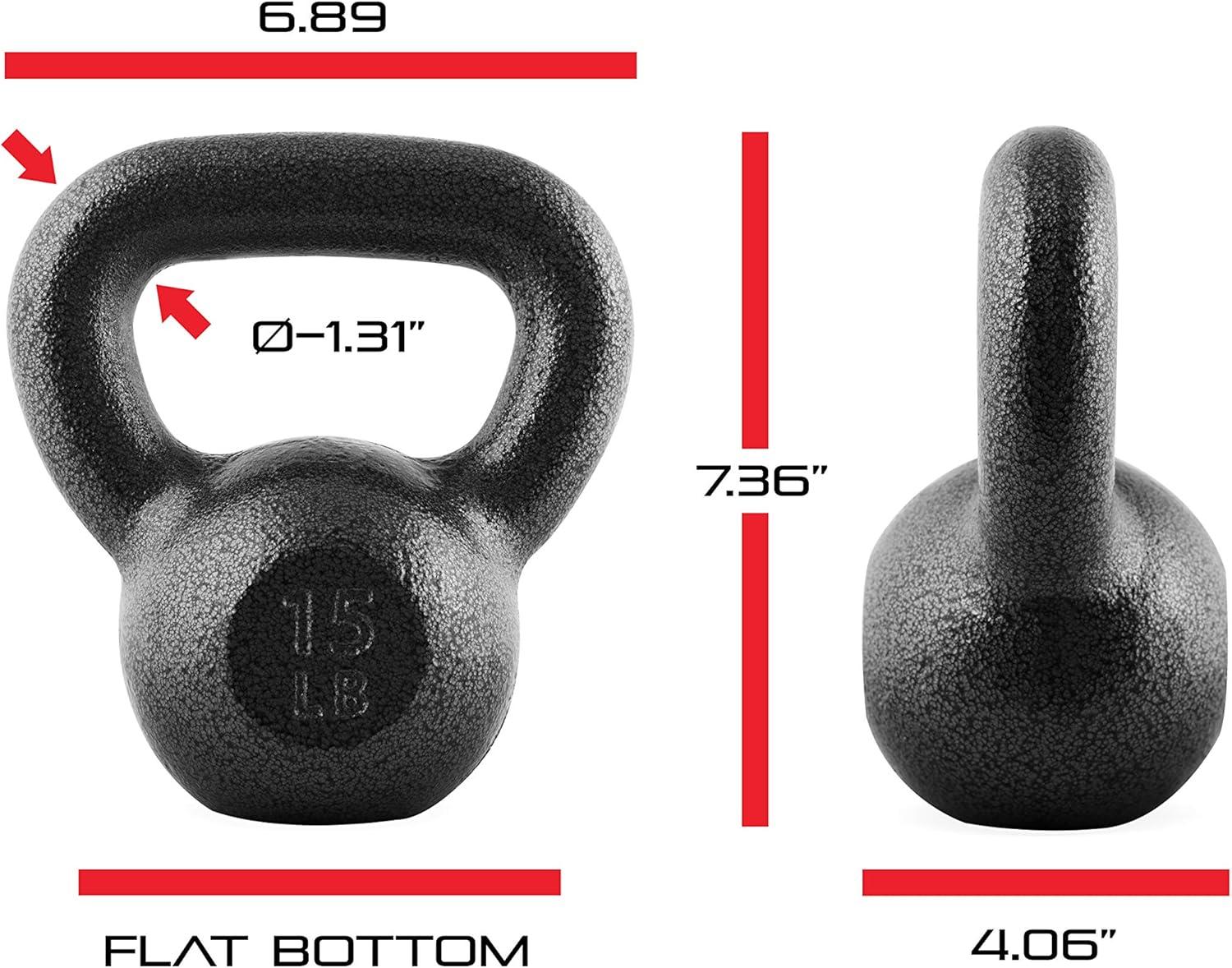 image:imageCAP Barbell Cast Iron Kettlebell Coated Options Singles and Sets Multiple Weight Choices35 pounds set