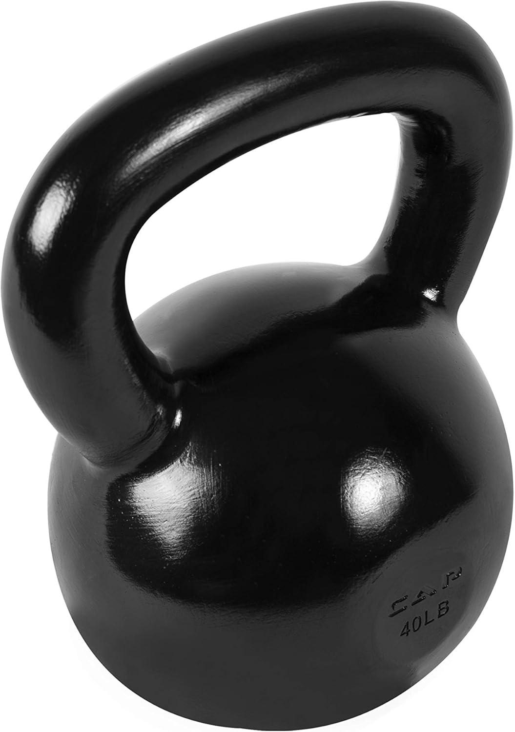 image:imageCAP Barbell Cast Iron Kettlebell Coated Options Singles and Sets Multiple Weight Choices40 pounds