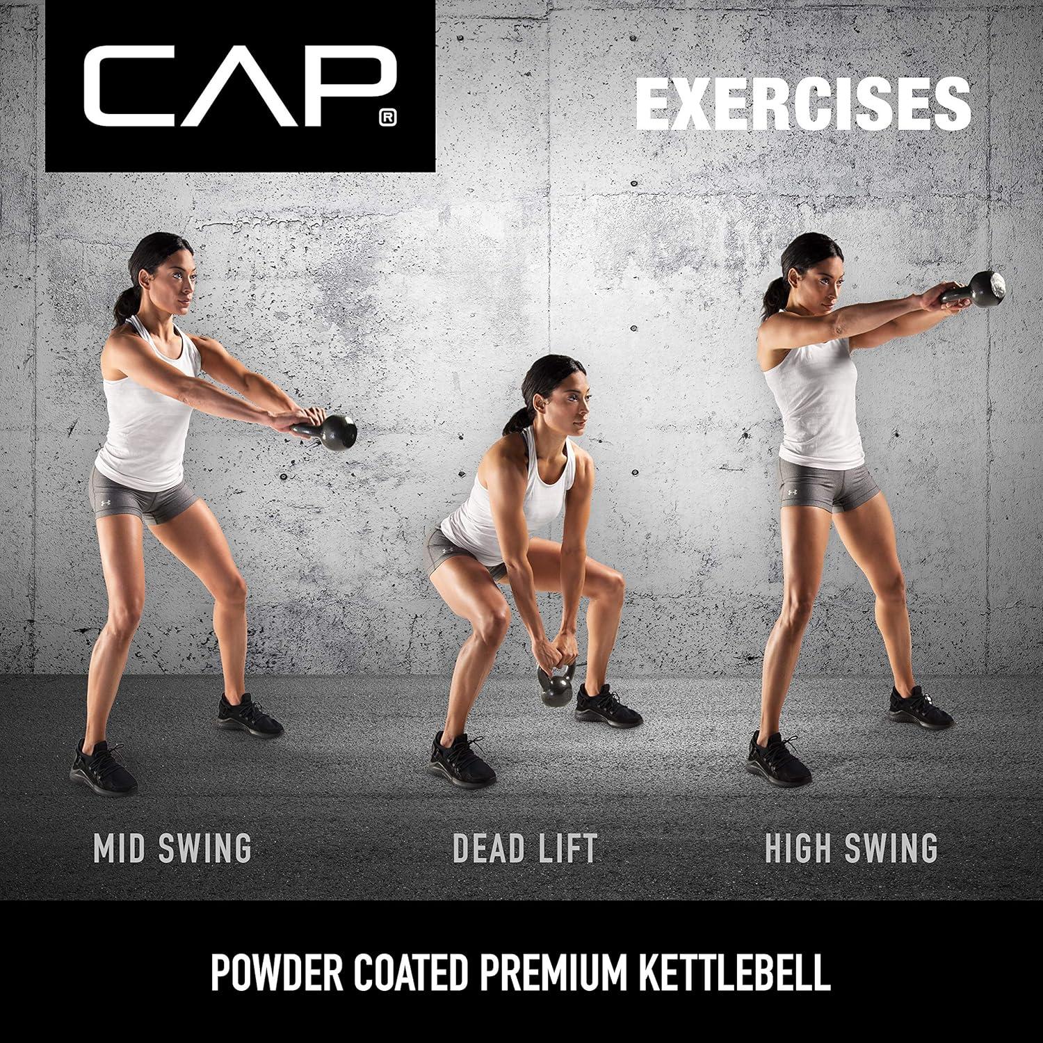 image:imageCAP Barbell Cast Iron Kettlebell Coated Options Singles and Sets Multiple Weight Choices40 pounds