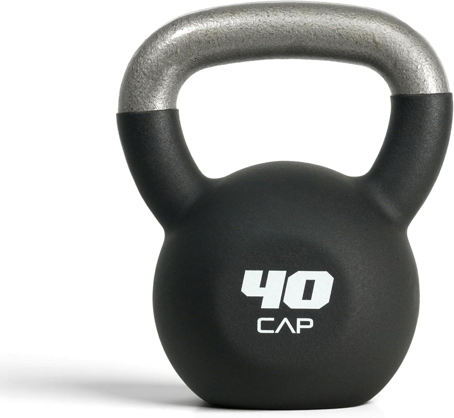 image:imageCAP Barbell Cast Iron Kettlebell Coated Options Singles and Sets Multiple Weight Choices40 pounds