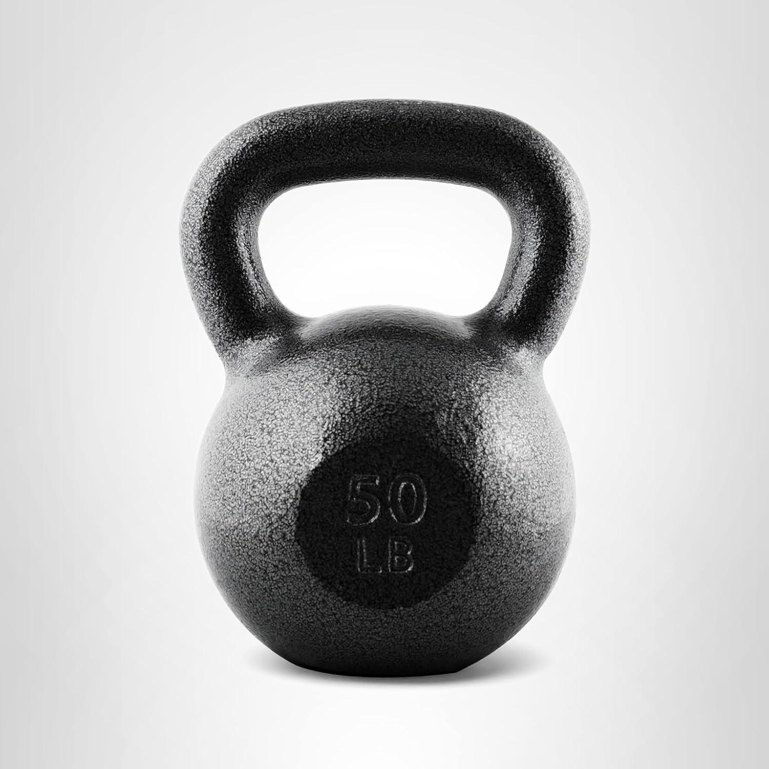 image:imageCAP Barbell Cast Iron Kettlebell Coated Options Singles and Sets Multiple Weight Choices50 pounds