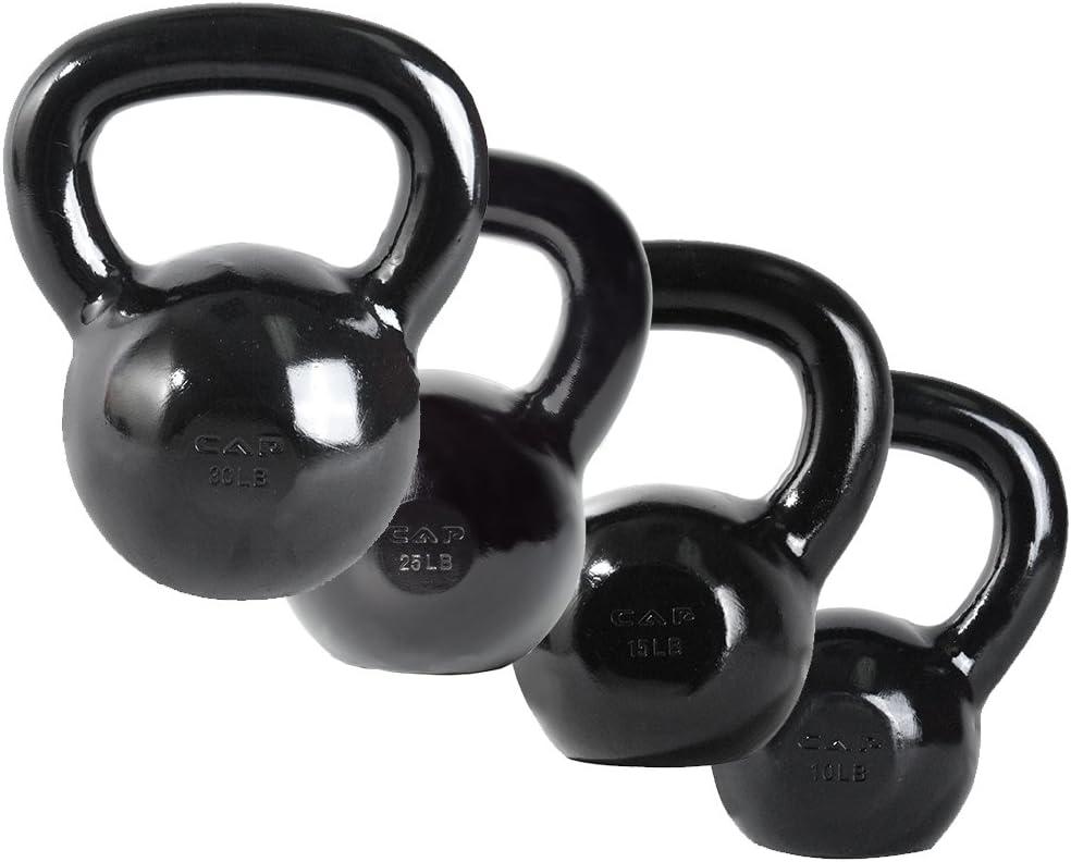 image:imageCAP Barbell Cast Iron Kettlebell Coated Options Singles and Sets Multiple Weight Choices80 pounds set