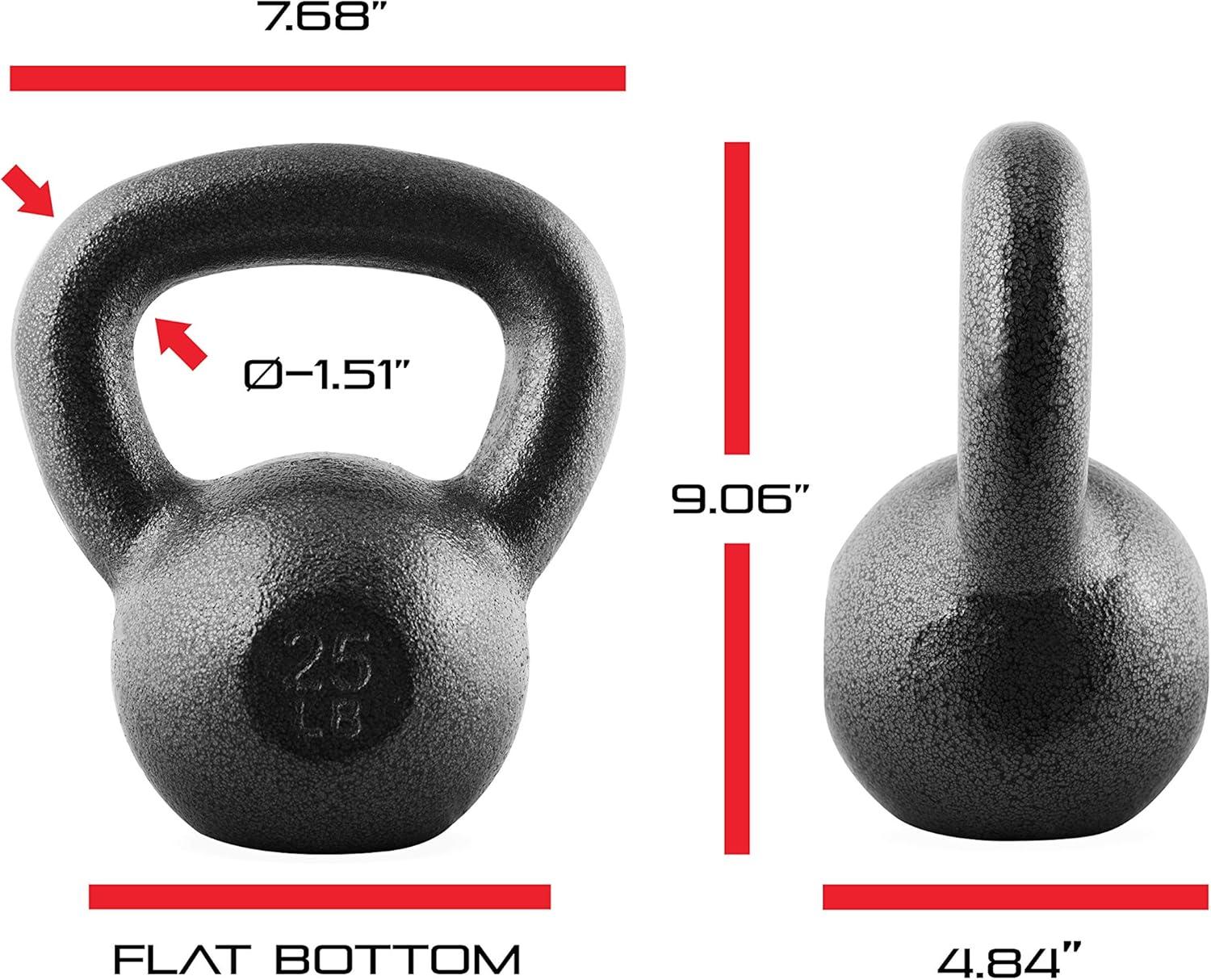 image:imageCAP Barbell Cast Iron Kettlebell Coated Options Singles and Sets Multiple Weight Choices80 pounds set