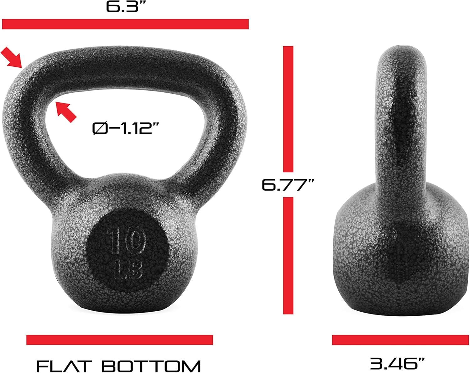 image:imageCAP Barbell Cast Iron Kettlebell Coated Options Singles and Sets Multiple Weight Choices80 pounds set
