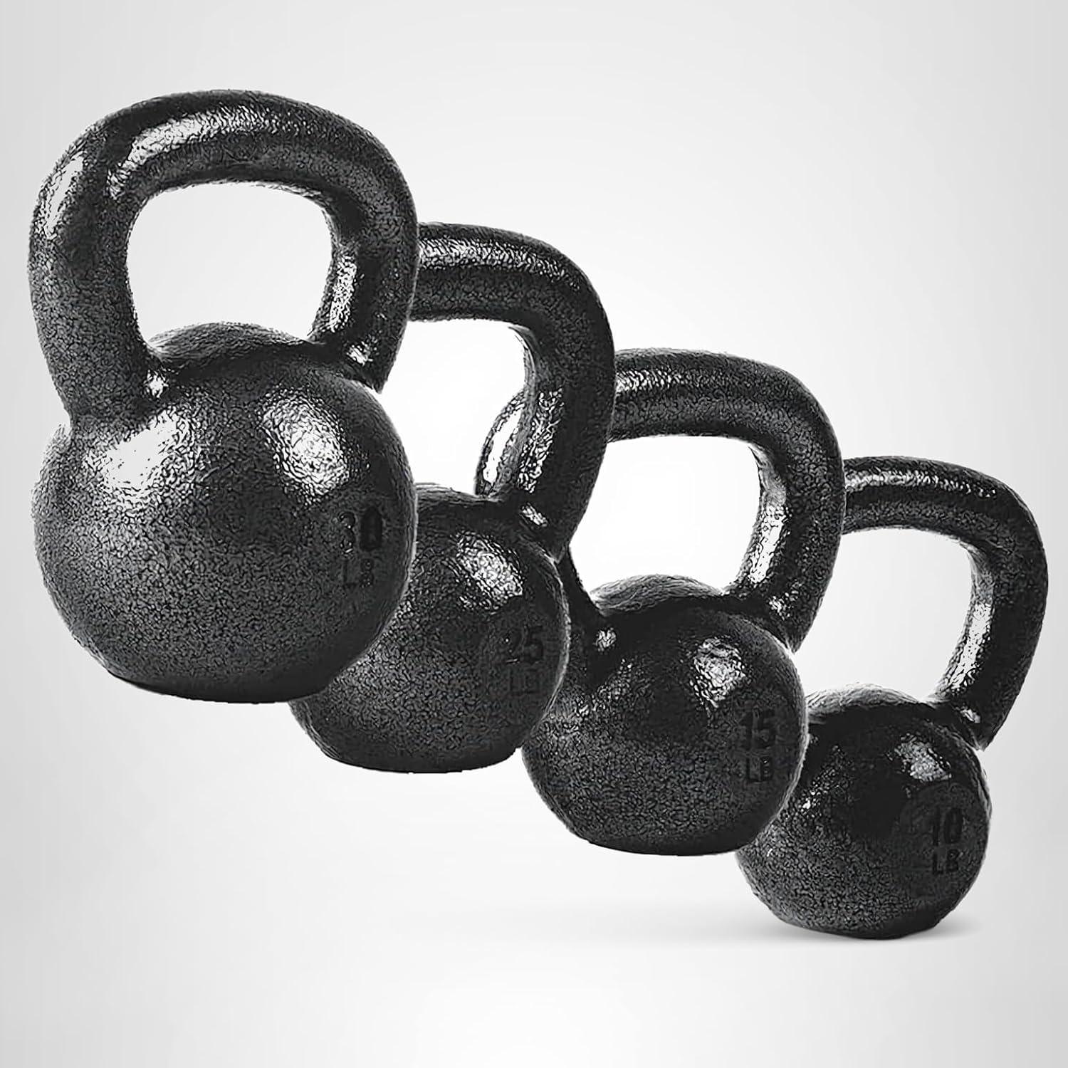 image:imageCAP Barbell Cast Iron Kettlebell Coated Options Singles and Sets Multiple Weight Choices80 pounds set