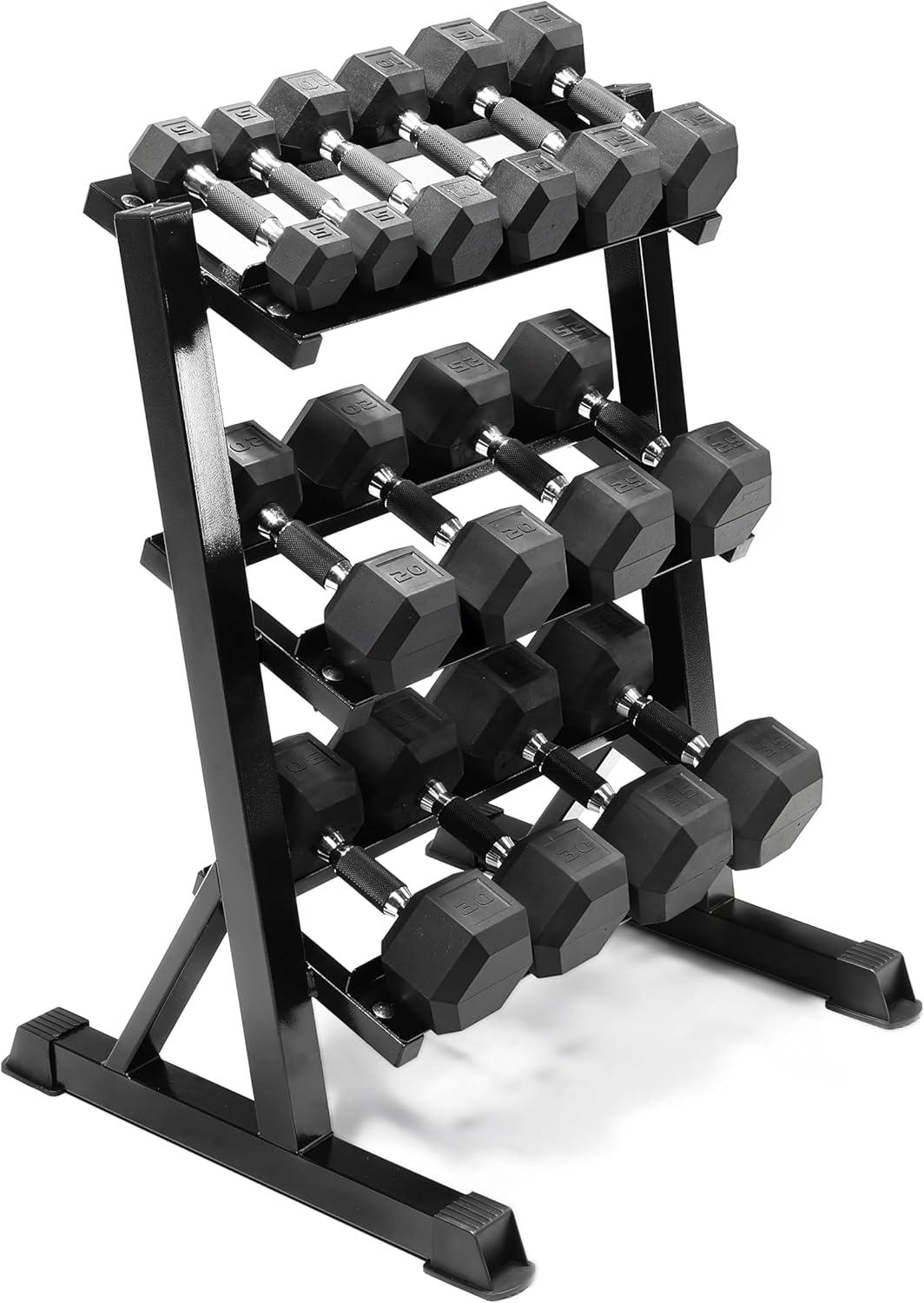 image:imageCAP Barbell Dumbbell Set with Rack Multiple Options 280 lb 550 lb amp 1200 lb280 lb Set