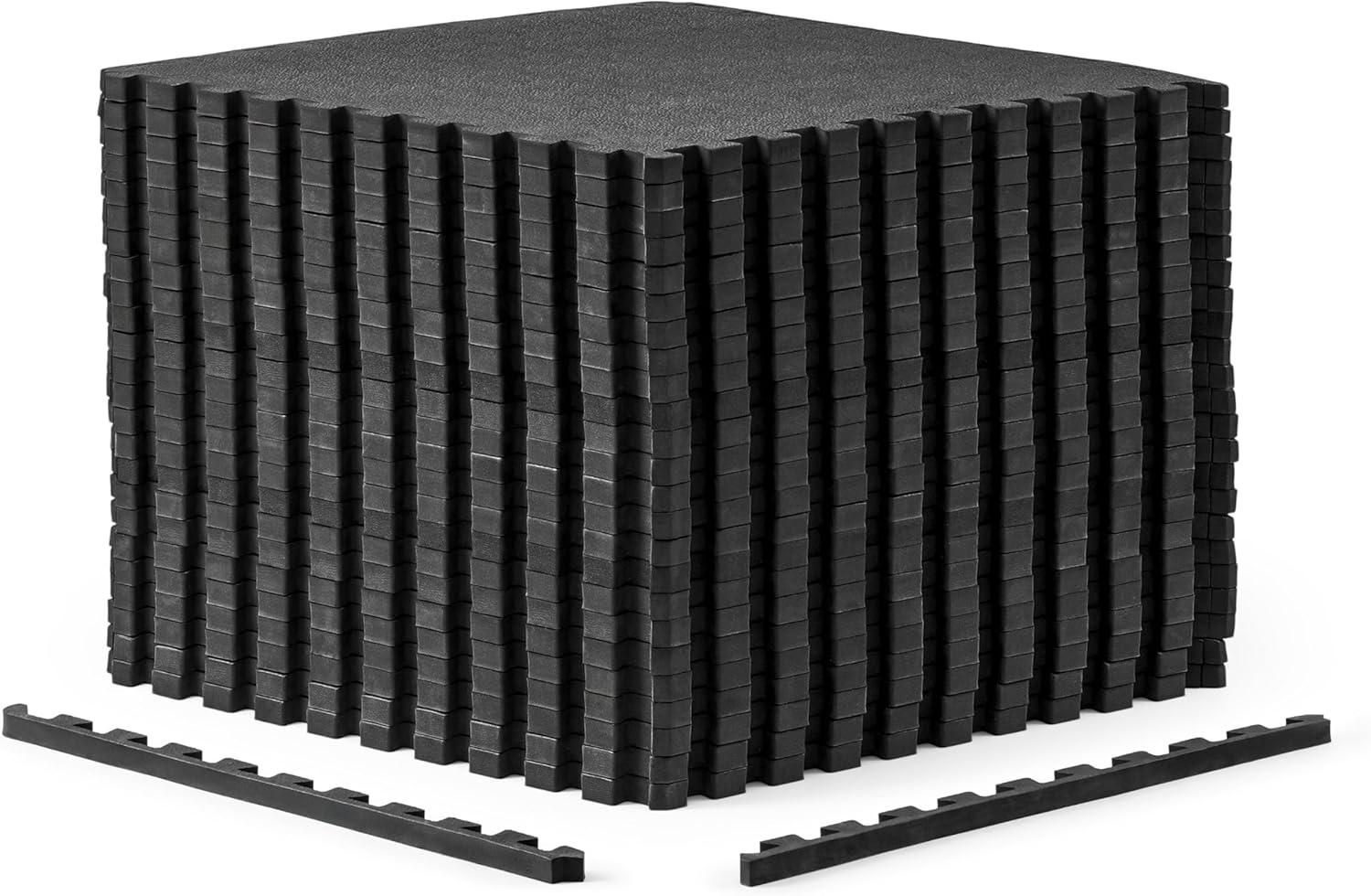 image:imageCAP Barbell Interlocking EVA Foam Exercise Puzzle Mat Home Gym Flooring Multiple OptionsPebble Black