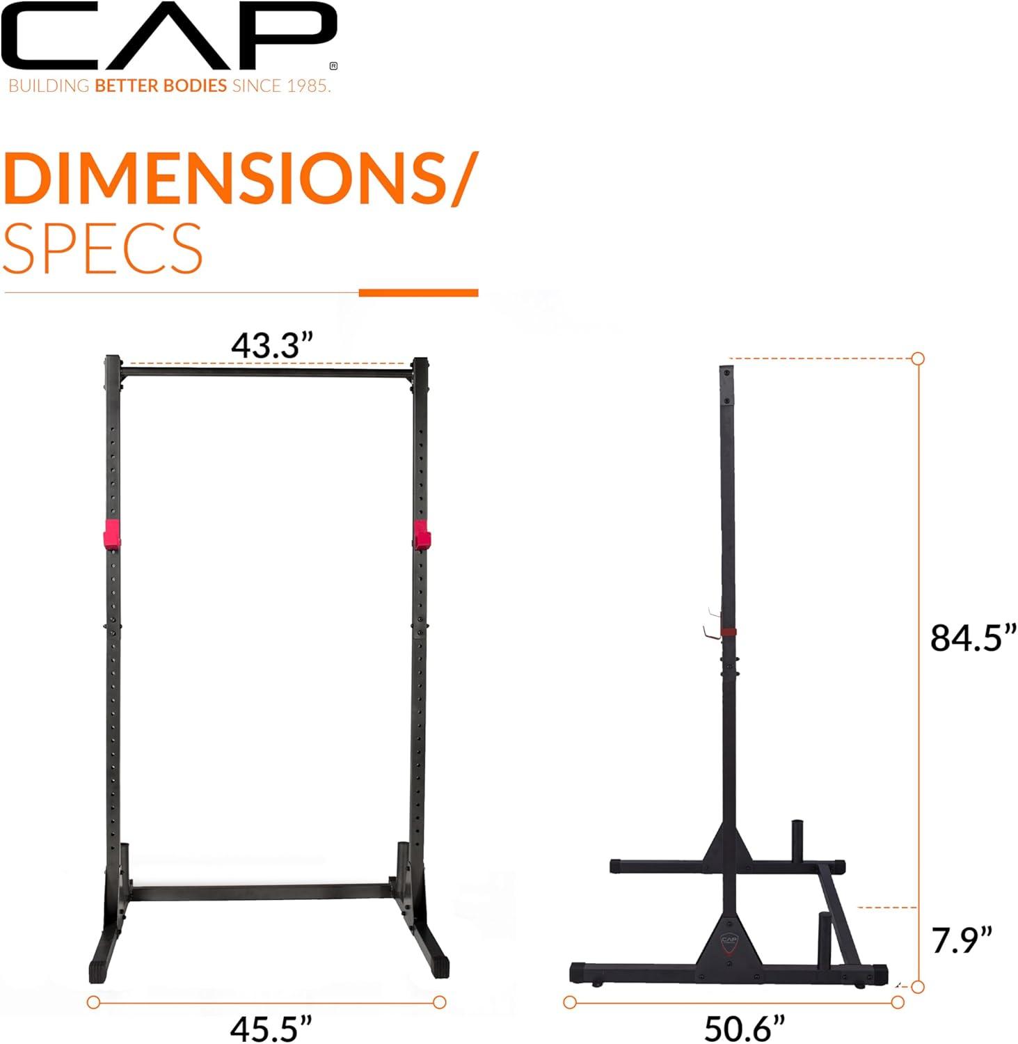 image:imageCAP Barbell Power Racks and AttachmentsFM905Q Carbon