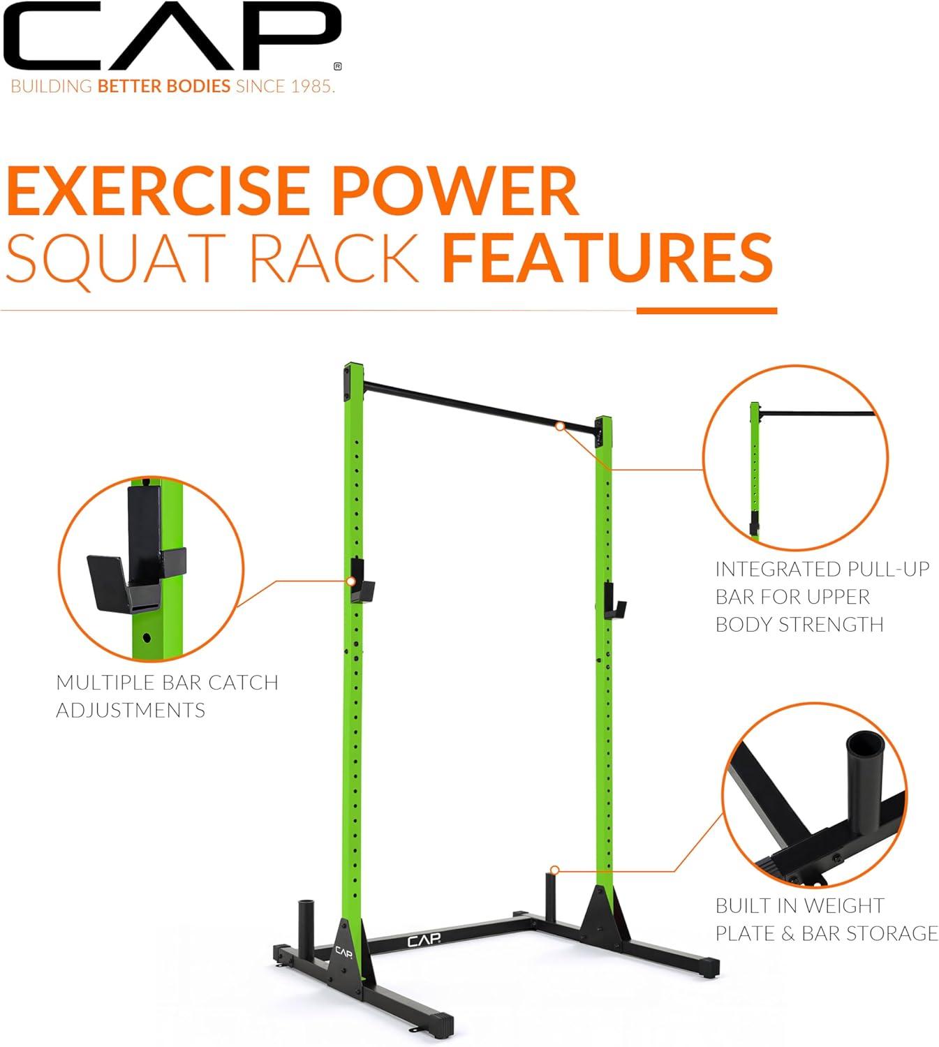 image:imageCAP Barbell Power Racks and AttachmentsFM905Q Green