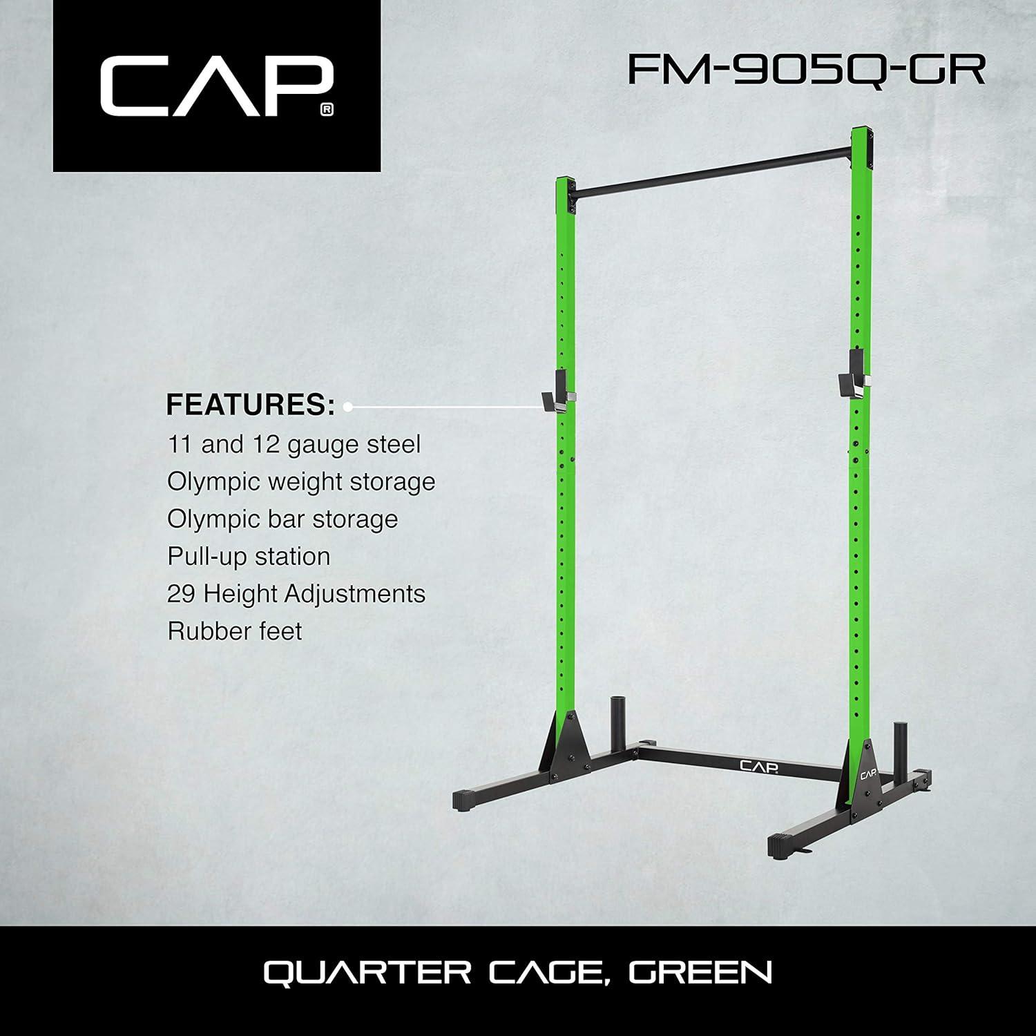 image:imageCAP Barbell Power Racks and AttachmentsFM905Q Green