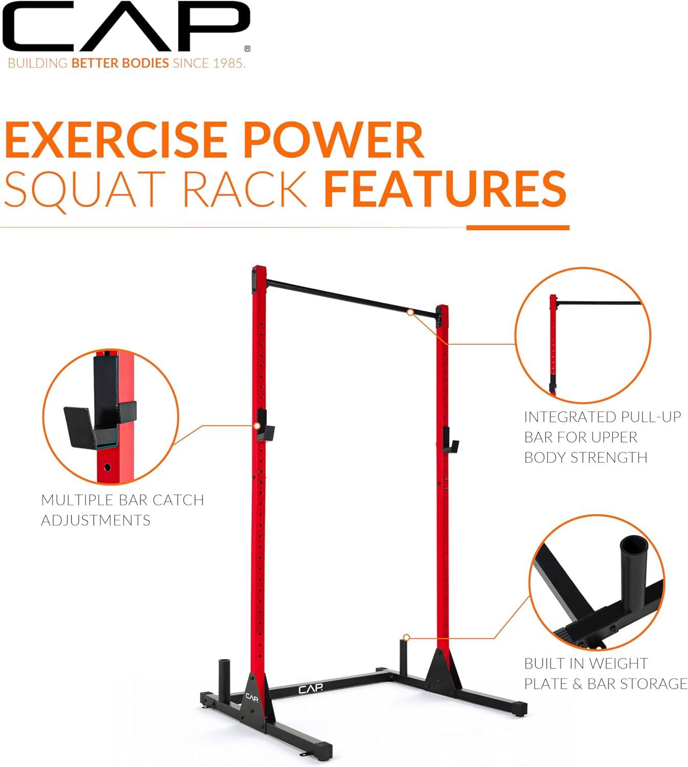 image:imageCAP Barbell Power Racks and AttachmentsFM905Q Red