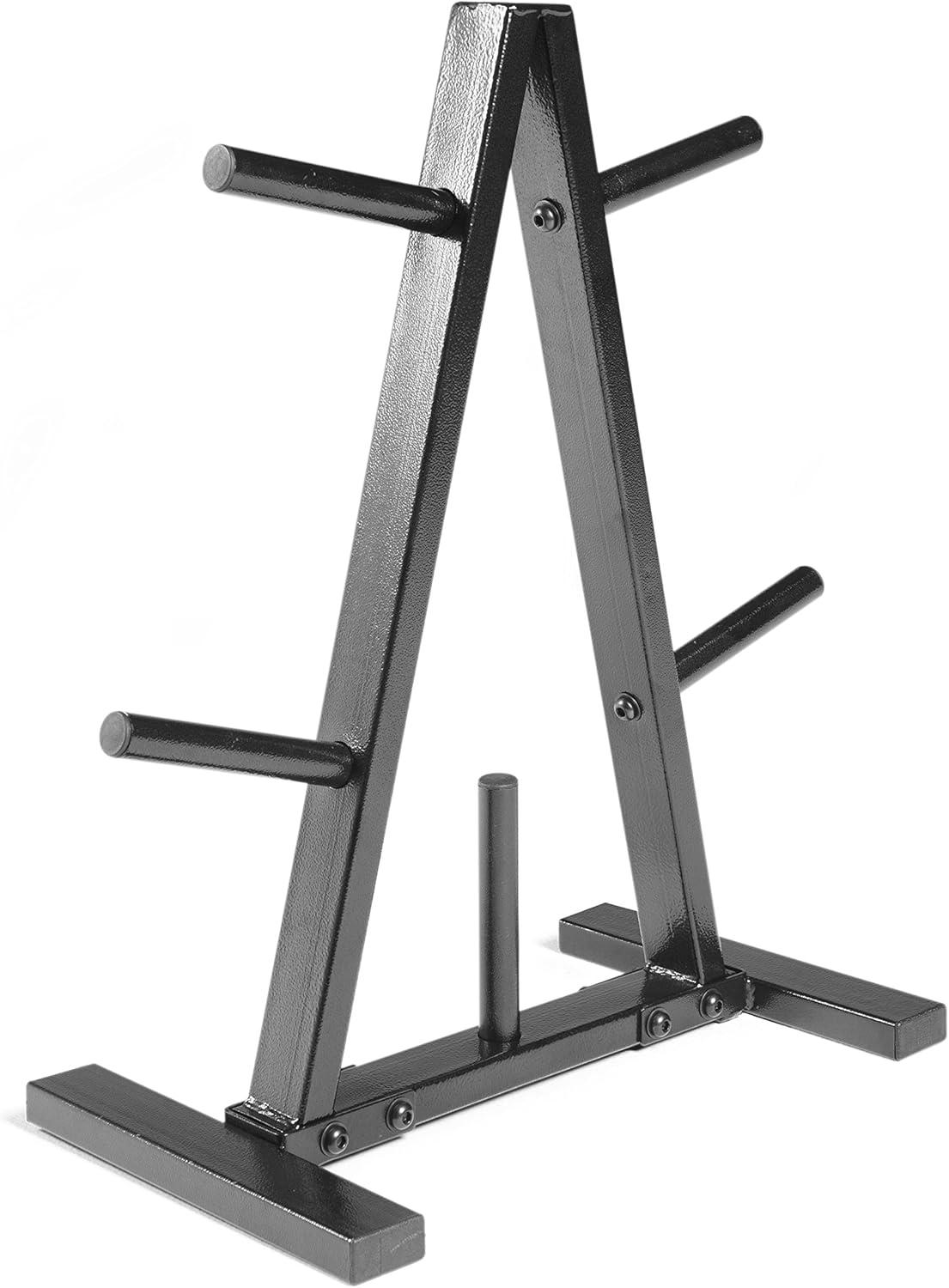 image:imageCAP Barbell Weight Plate Rack for 1Inch Weight PlatesBlack Space Saving Astyle 1 Plate Tree