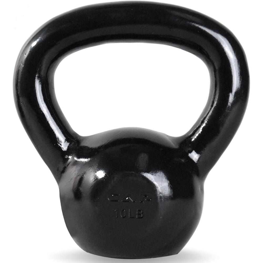 image:imageCAP Barbell Cast Iron Kettlebell Coated Options Singles and Sets Multiple Weight Choices10 pounds
