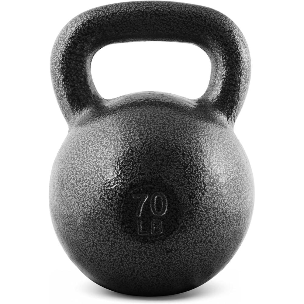 image:imageCAP Barbell Cast Iron Kettlebell Coated Options Singles and Sets Multiple Weight Choices70 pounds