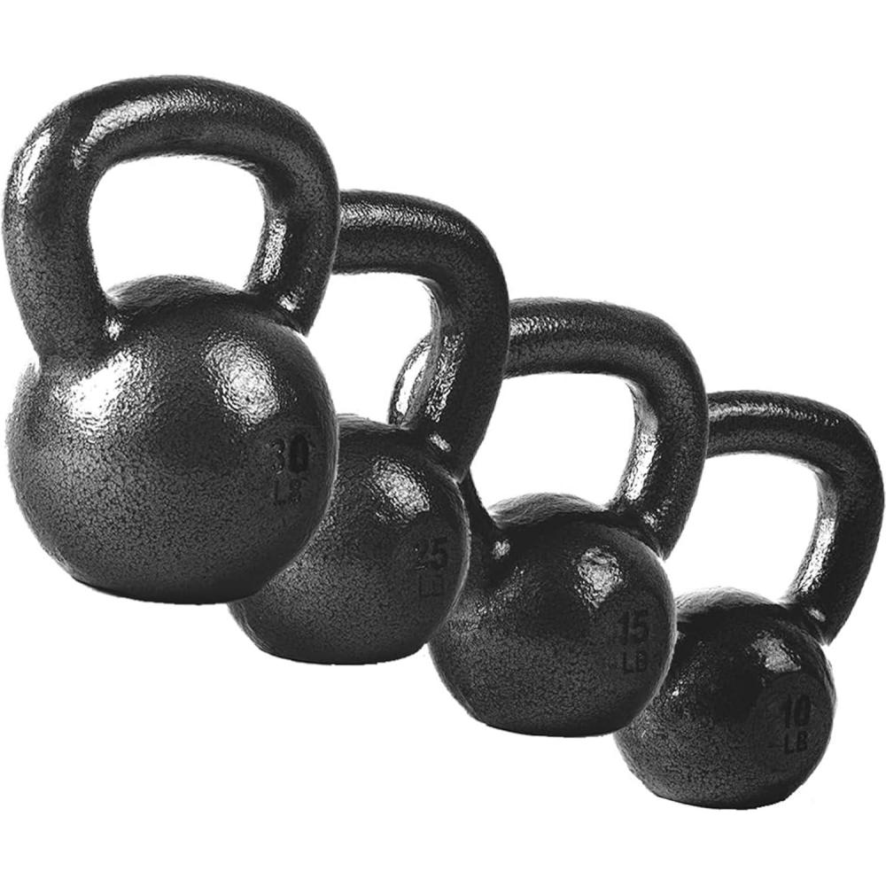 image:imageCAP Barbell Cast Iron Kettlebell Coated Options Singles and Sets Multiple Weight Choices80 pounds set