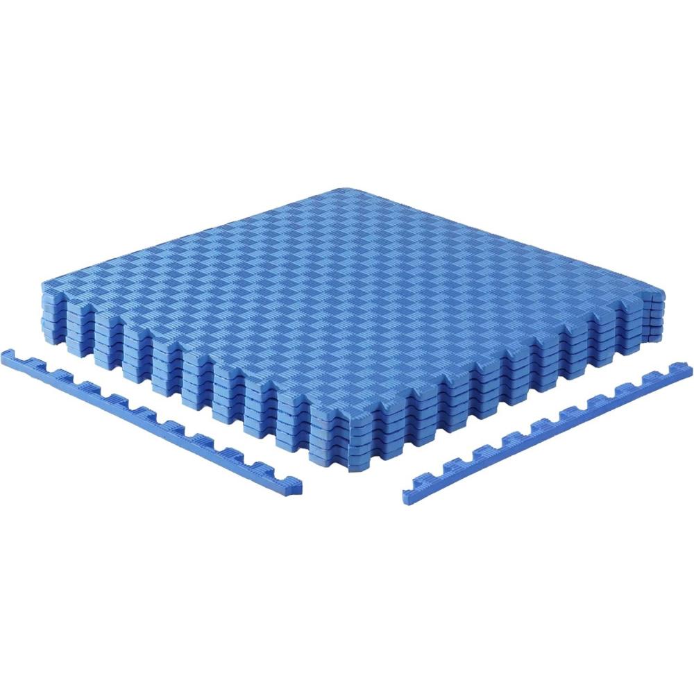 image:imageCAP Barbell Interlocking EVA Foam Exercise Puzzle Mat Home Gym Flooring Multiple OptionsTatami Blue