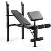 image:imageCAP Standard Weight Bench with Preacher Pad  Adjustable Bench Press Station with 4 Backrest Positions Leg Developer Steel Frame 500 LB Capacity  Home Gym Strength Training Bench