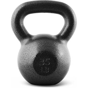 CAP Barbell Cast Iron Kettlebell – Coated Options, Singles and Sets, Multiple Weight Choices(35 pounds)