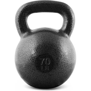 CAP Barbell Cast Iron Kettlebell – Coated Options, Singles and Sets, Multiple Weight Choices(70 pounds)