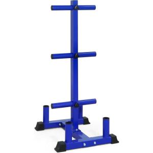 CAP Barbell Olympic Bumper Plate Tree Rack(Blue)