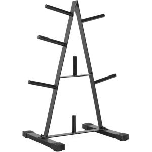 CAP Barbell Weight Plate Rack for 1-Inch Weight Plates(Black  Standard A-style 1″ Plate Tree)